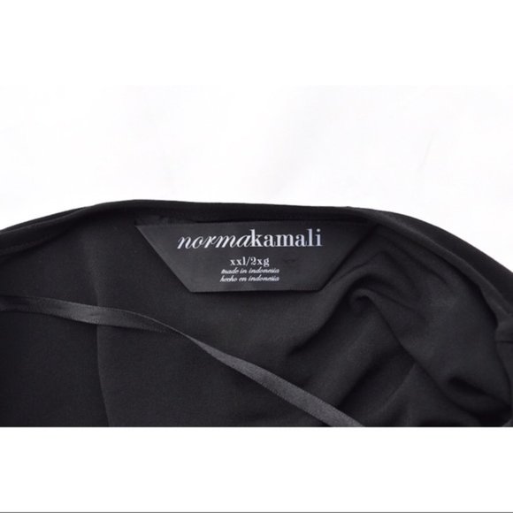 Norma Kamali black dress v neck plus  size XXL 2XL - Picture 4 of 4